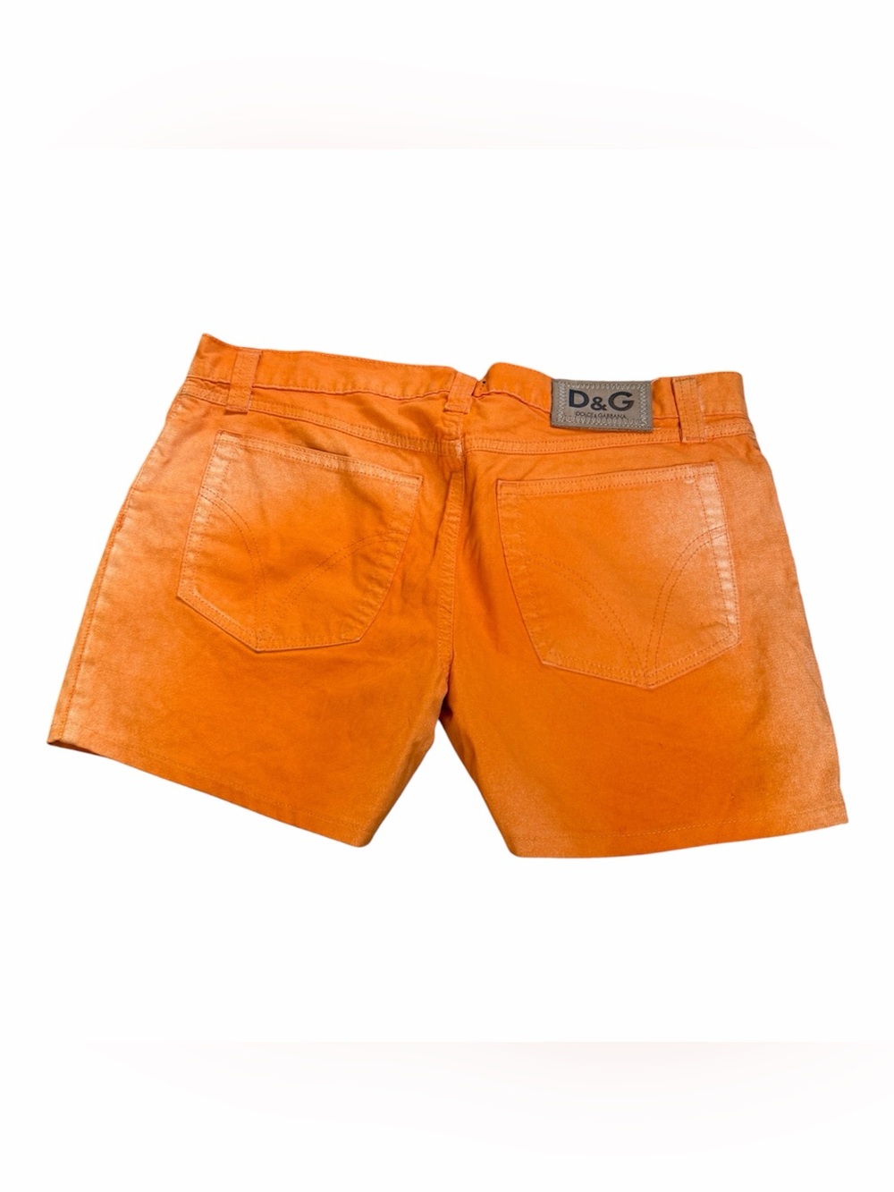 Dolce and Cabana High Rise Ombre Orange Denim Shorts - Picture 2 of 4